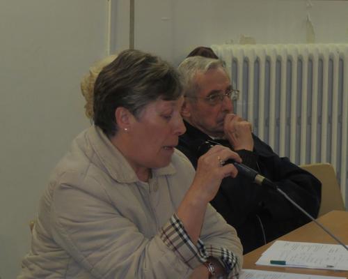 Arlette Bisbrouck et l'abbé Dominique Dewailly