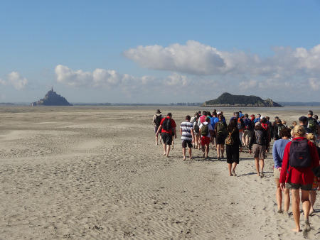 Traversee de la baie Mt St Michel