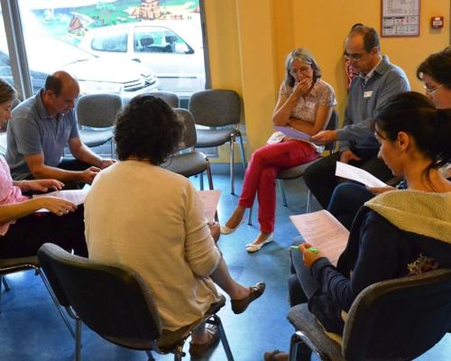 un autre groupe de parents...