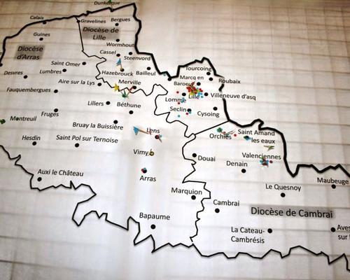 certains sont venus de très loin (Dunkerque, Montreuil sur mer ...) d'autres de plus près (Valenciennes) et d'autres de divers endroits de la région 