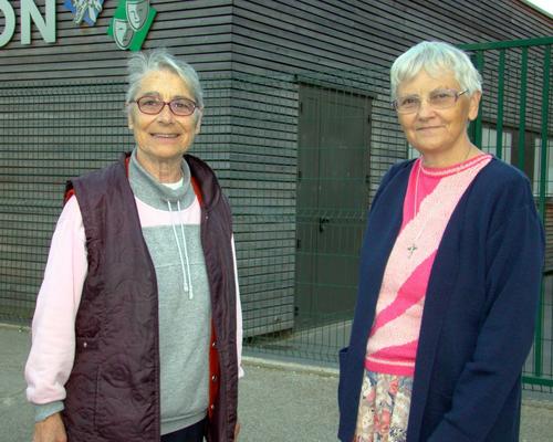Soeur Bernadette et soeur Jeannine