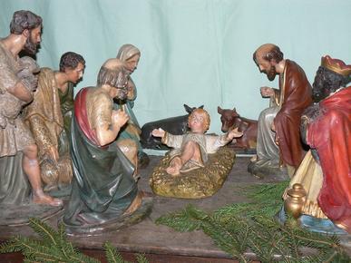 Crèche de l'église St Wasnon