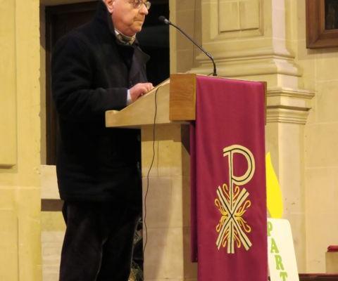 Jeam-Marie au service de la lecture de la Parole.