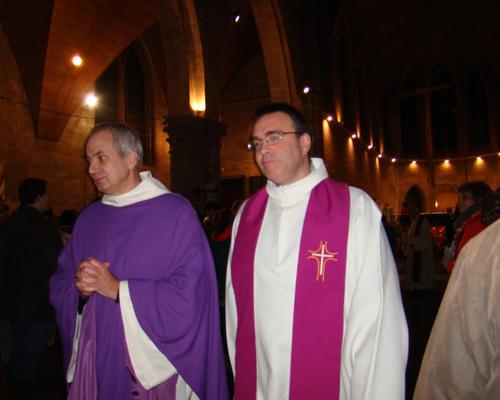 Père Emmanuel et père Eric Boutrouille
