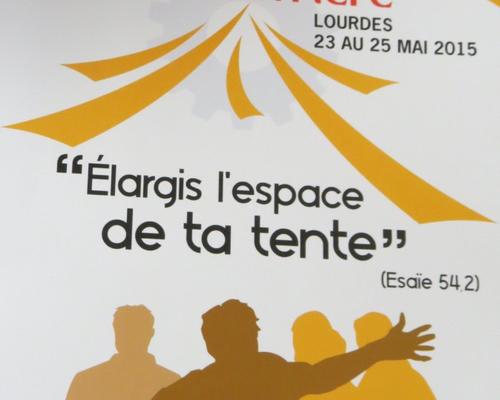 L'affiche de la Mission Ouvrière nous invitant à élargir nos partages de lumières à toute la terre.
