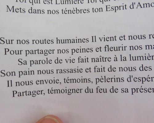 Texte composé pour la rencontre nationale de l'ACO (aux chemins d'Emmaüs, Yves Bouchet)