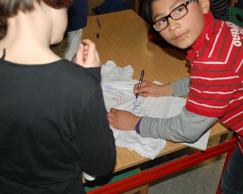 après le goûter, atelier T-shirt