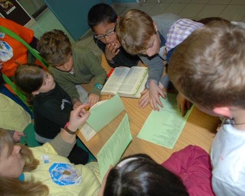les nez verts à l'île de le Parole de Dieu
