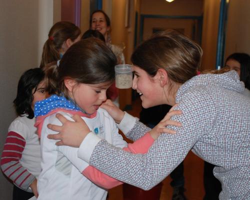 Eléonore et Léa, des oreilles vertes  sont maintenant à l'île de la coordination