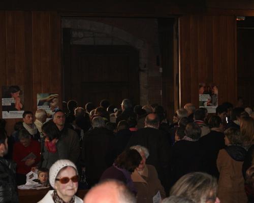 La sortie de la messe.