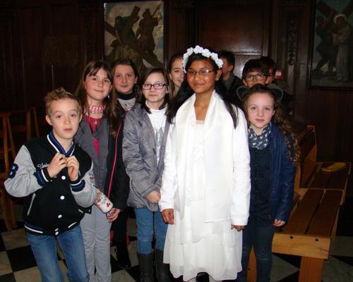 Rosy et ses camarades de classe.