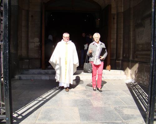Abbé Romefort et Marie-Bernadette