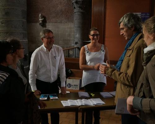 Françoise, Nathalie, Bertrand et leur grande fille.