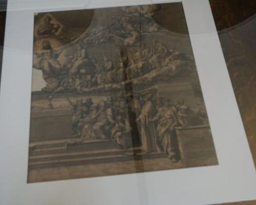 un dessin de Raphaël qui a inspiré les peintures de Joseph Wamps 