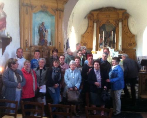 Dans l'église de Floursies, à l'issue de la messe.