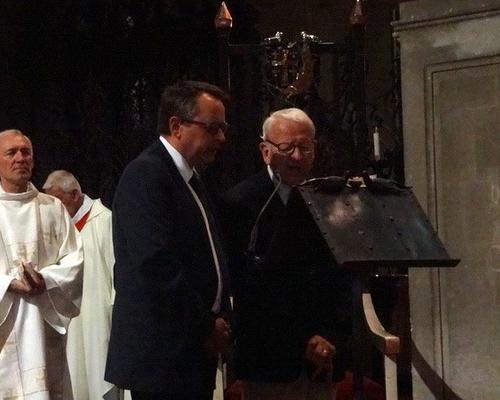 François-Xavier Zalisz et Daniel Hache, nouveaux Gardes de ND prononcent leur engagement