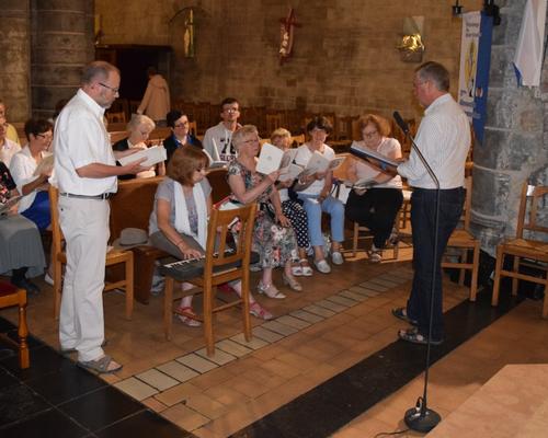 La chorale se prépare

