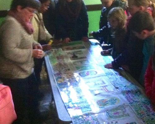 Assemblage des enluminures réalisées