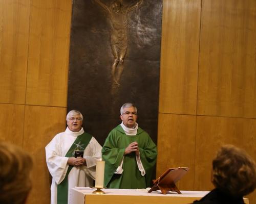Messe à la chapelle de l'Ange
