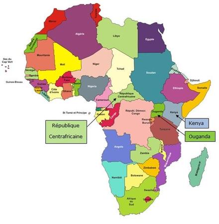 carte d'Afrique
