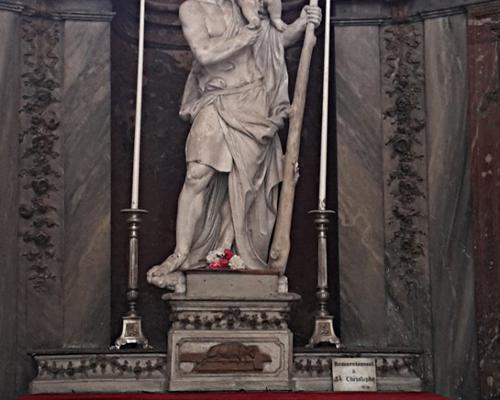 Statue de St Christophe (Cathédrale d'Amiens)