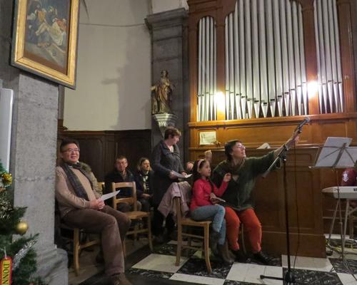 La chorale se prépare...