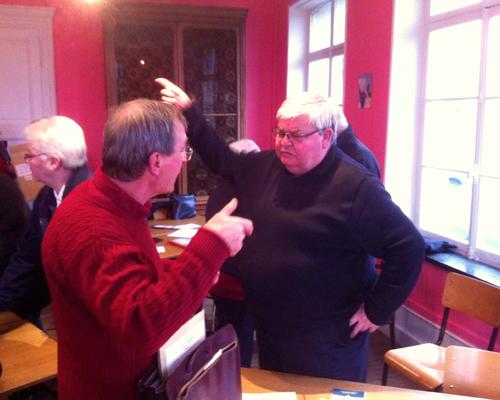 La rencontre se termine par le verre de l'amitié