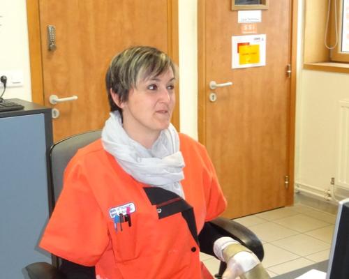 Nathalie, à l'accueil