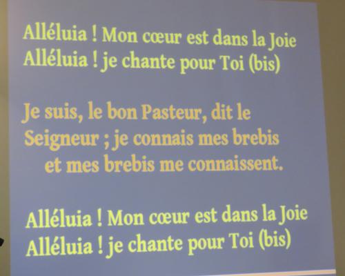 Alleluia! avant et après la lecture de l'Evangile