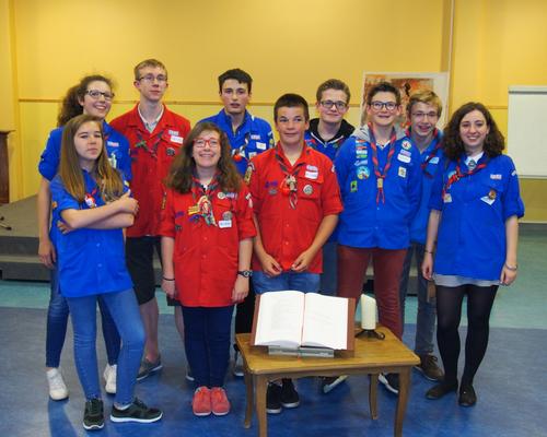 Les scouts, guides, pionniers et caravelles de Bel