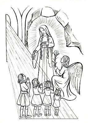 Dessin représentant les apparitions