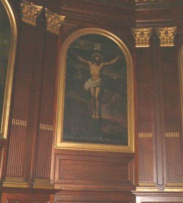 tableau au fond du choeur