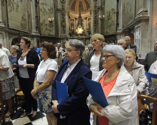Sœur Edith-Marie membre de la chorale