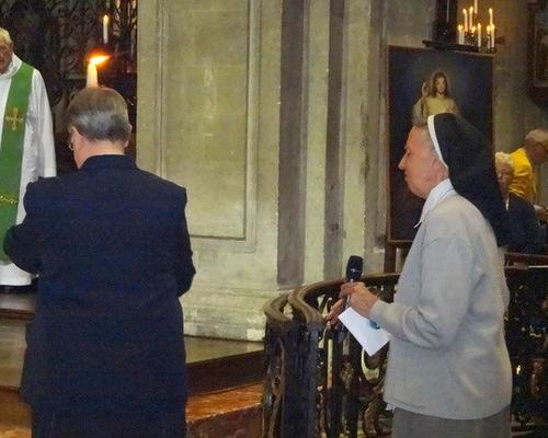 remise du cierge de renouvellement des voeux