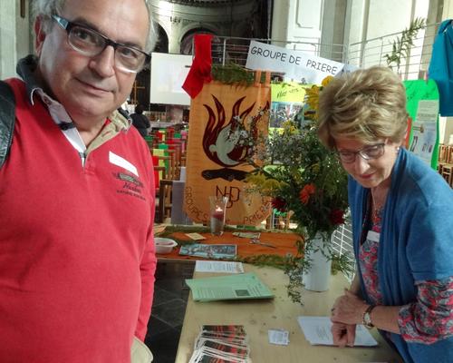 Jean-Pierre Barbieux, l'aumônier du Centre hospitalier et Monique Godin, membre de l'aumônerie