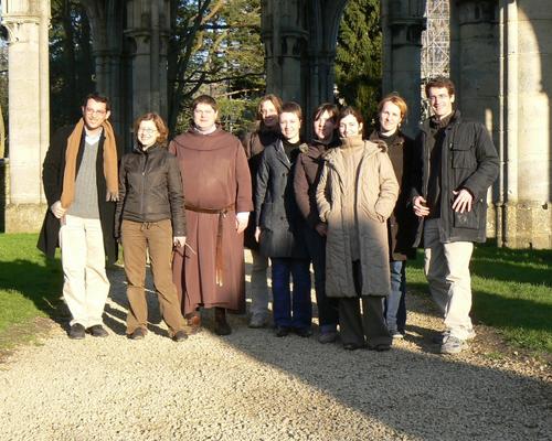photo de groupe avec le fr samuel