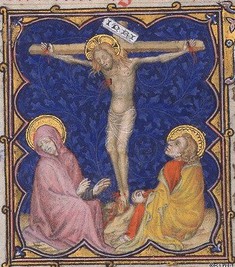 christ en croix enluminure 2 bnf