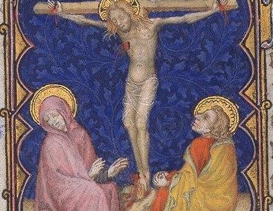 christ en croix enluminure 2 bnf