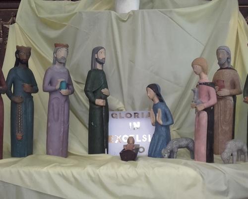 Une crèche de l'église St Wasnon