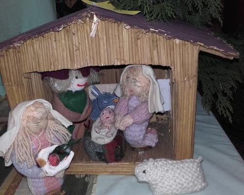 Crèche réalisée par des personnes porteuses d'un handicap