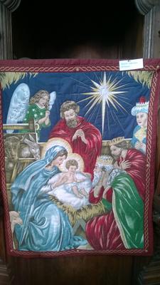 Tapisserie réalisée par l'atelier de couture du Secours Catholique (Fresnes/E.)