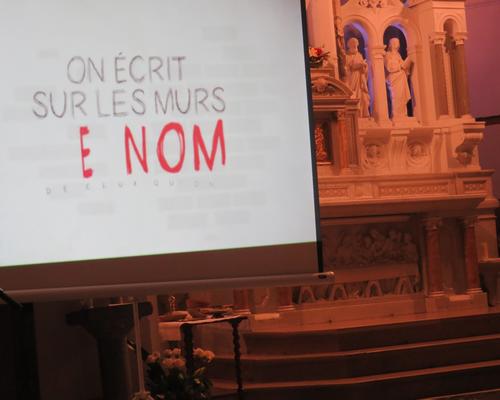 "Ecrire sur les murs
LE NOM DE CEUX QU'ON AIMENT"
