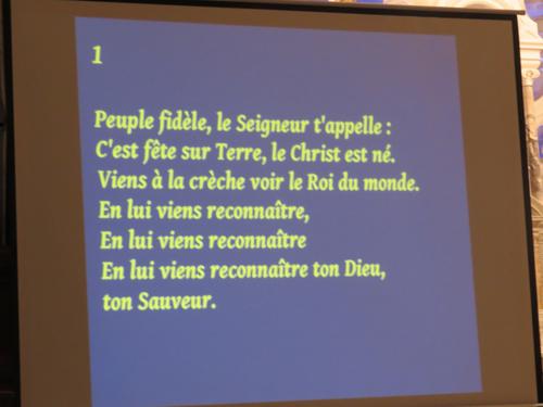 Après la bénédiction: le chant de sortie