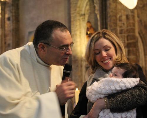 Accueil d'un futur baptisé!