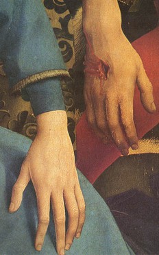 main crucifié van der wayden