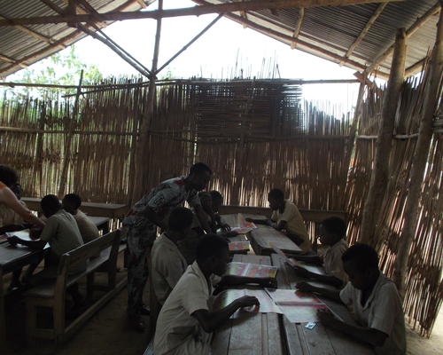 classe en plein air