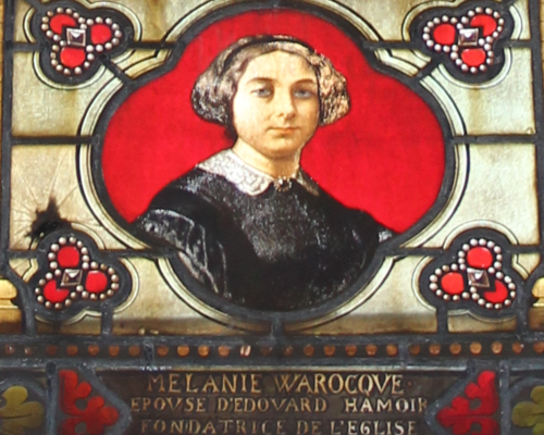 Vitrail Melanie Warocqué épouse Hamoir détail