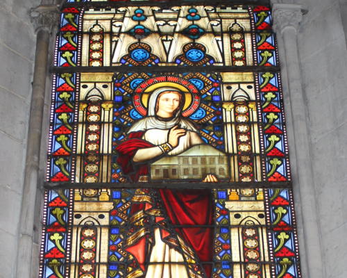 Vitrail Ste Mélanie