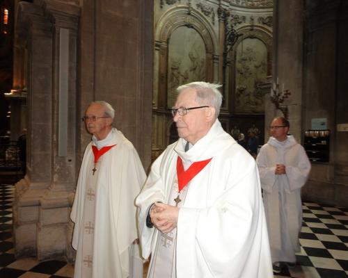 Les abbés Henri Devred et Bernard Dame