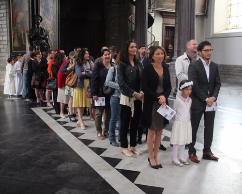 Avant la procession.
